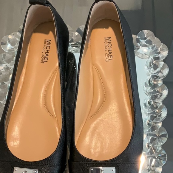 EUC Michael Kors Black Hamilton Ballet Flats - Size 6.5 - Picture 5 of 7